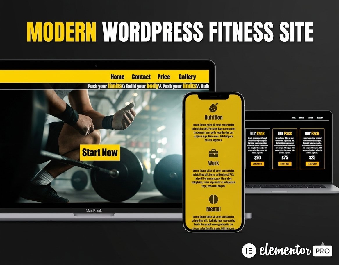 Fitness Dark Theme